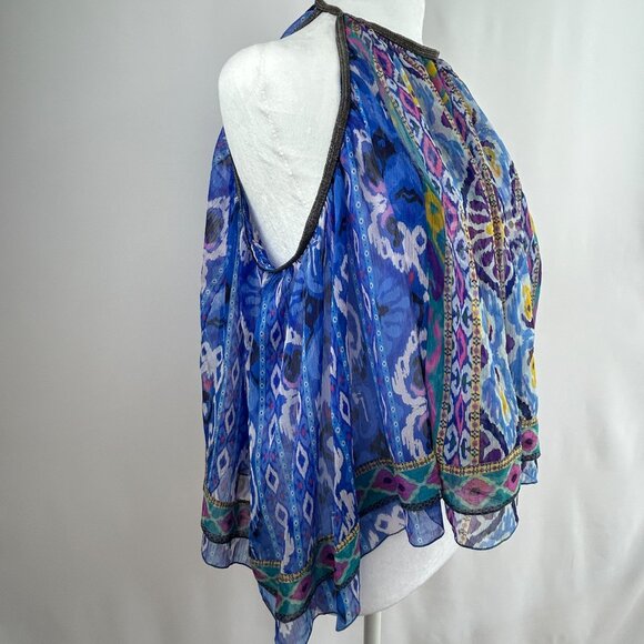 Zara Boho Ikat Beaded Sleeveless Top – Multicolor – Small S - Picture 5 of 13